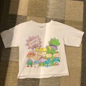 cropped rugrats tee